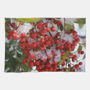 Winter-Beeren Küchentuch