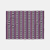 Winter-Beeren-Nordic gestrickte Querstich-Grafik Fleecedecke (Vorderseite (Horizontal))