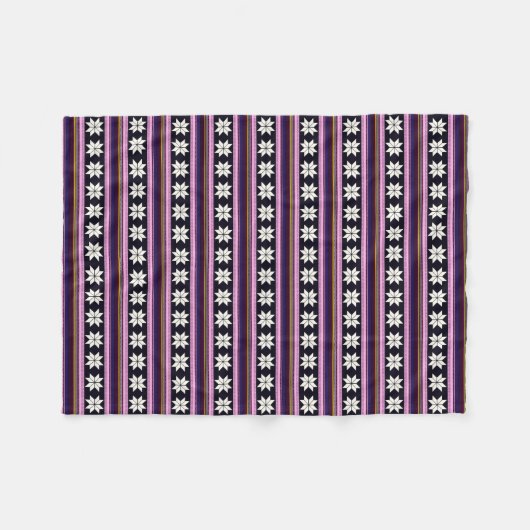 Winter-Beeren-Nordic gestrickte Querstich-Grafik Fleecedecke (Vorderseite (Horizontal))