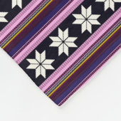 Winter-Beeren-Nordic gestrickte Querstich-Grafik Fleecedecke (Ecke)