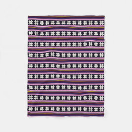 Winter-Beeren-Nordic gestrickte Querstich-Grafik Fleecedecke