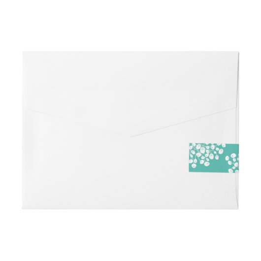 Winter-Beeren Rundum-Adressaufkleber (Rückseite)