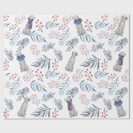 WINTER-BEEREN UND WEIMS GESCHENKPAPIER (Flach)