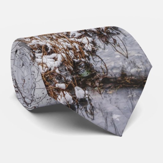 Winter bei Finley Dam Krawatte (Gerollt)