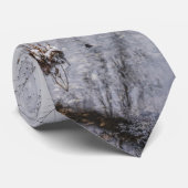 Winter bei Finley Dam Neck Tie Krawatte (Gerollt)