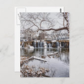 Winter bei Finley Dam Postkarte (Vorne/Hinten)