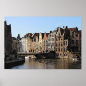 Winter bei Kornlei in Gent, Belgien Poster (Vorne)