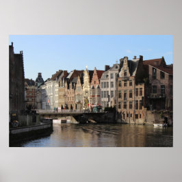 Winter bei Kornlei in Gent, Belgien Poster