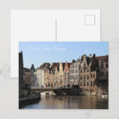 Winter bei Kornlei in Gent, Belgien Postkarte (Vorne/Hinten)