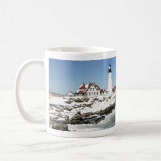 Winter bei Portland Head Light Kaffeetasse