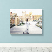 Winter bei Windsor Castle Malerei Leinwanddruck (Insitu (Holzboden))
