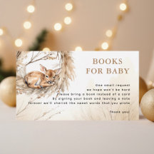 Winter Beige Baby Deer Bücher für Babydusche