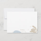 Winter-Beileid Danke-Karte Dankeskarte (Rückseite)