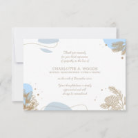 Winter-Beileid Danke-Karte