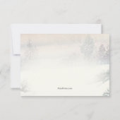 Winter-Beileid Danke-Karte Einladung (Rückseite)
