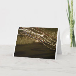 Winter beleuchtet abstrakte Foto-Feiertags-Karte Feiertagskarte