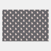 Winter Bells Bäume Moderne Pastelle Weihnachten Geschenkpapier Set (Vorderseite 3)