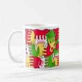 Winter-Benommenheits-Hunde Kaffeetasse (Links)