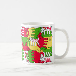 Winter-Benommenheits-Hunde Kaffeetasse