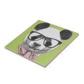 Winter-bereiter Panda-Bär Fliese (Seite)