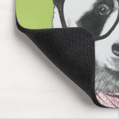 Winter-bereiter Panda-Bär Mousepad (Ecke)