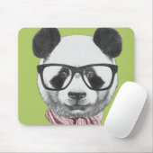 Winter-bereiter Panda-Bär Mousepad (Mit Mouse)