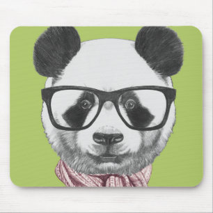 Winter-bereiter Panda-Bär Mousepad
