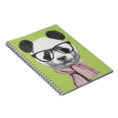 Winter-bereiter Panda-Bär Notizblock (Rechte Seite)