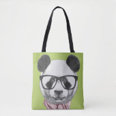 Winter-bereiter Panda-Bär Tasche (Vorderseite)