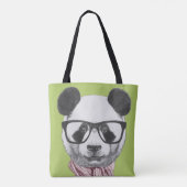 Winter-bereiter Panda-Bär Tasche (Rückseite)
