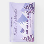 Winter Berg Junggesellinnen-Wochenende Maßgeschnei Banner (Vertikal)