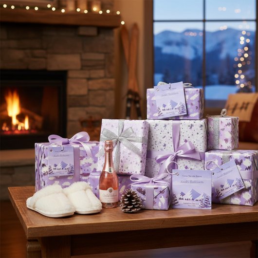 Winter Berg Junggesellinnenabschied Personalisiert Geschenkanhänger