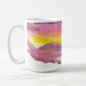 Winter-Berg-Majestät-Gemälde Kaffeetasse (Links)