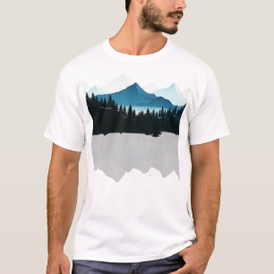 Winter Berg Relaxen Country View Camping Hiki T-Shirt