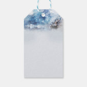 Winter-Bergsee Geschenkanhänger (Rückseite)