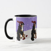 Winter Bernese Mountain Dog  Tasse (Links)