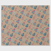 Winter berries and greenery Wrapping Paper roll Geschenkpapier (Flach)