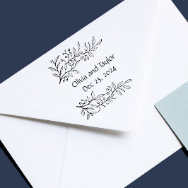 Winter Berries Botanisch Save the Date Vintag Permastempel