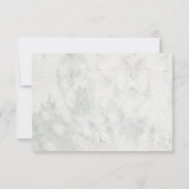 Winter Berries Botanische Hochzeit RSVP Karte (Rückseite)