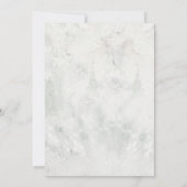 Winter Berries Botanischer Kranzbrand Einladung (Rückseite)