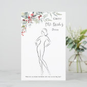 Winter Berries Greenerage Foliage Brautparty Game (Stehend Vorderseite)