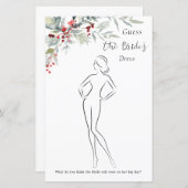 Winter Berries Greenerage Foliage Brautparty Game (Vorne/Hinten)