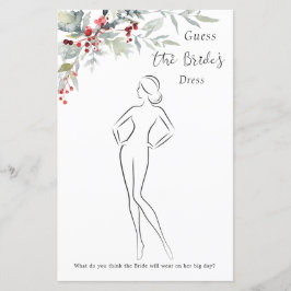 Winter Berries Greenerage Foliage Brautparty Game