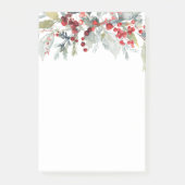 Winter Berries Greenerity Foliage Hochzeit Weihnac Post-it Klebezettel (Vorderseite)