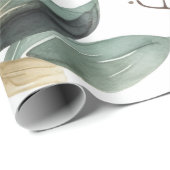 Winter Berries Greenery Watercolor Holiday Geschenkpapier (Rolleneckpunkt)