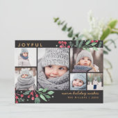 Winter Berries Grün Weihnachten Mehrjähriges Foto (Stehend Vorderseite)