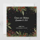 Winter Berries Hübsch Inspirivity Brautparty Einladung (Rückseite)