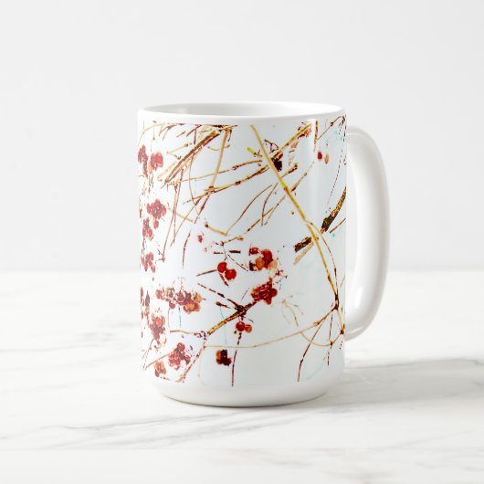 Winter Berries Klassische Tasse (VorderseiteRechts)