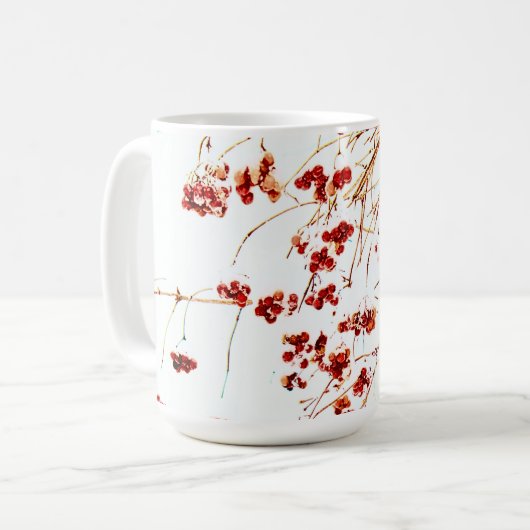 Winter Berries Klassische Tasse (Vorderseite Links)
