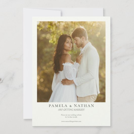 Winter Berries & Pine Foto: Save The Date (Rückseite)